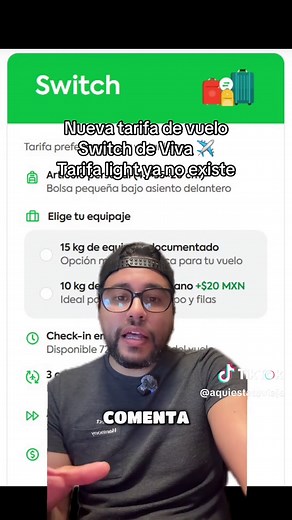 Descubre la nueva tarifa Switch de Viva Aerobus