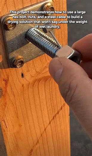 Heavy-Duty DIY Clothesline: Engineering a Simple Wire Tensioner