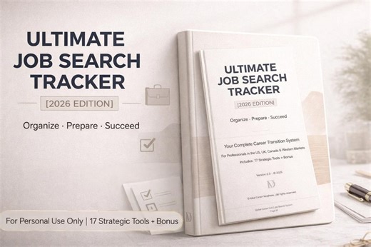 Ultimate Job Search Tracker | Career Planner | Interview Organizer (printable PDF) - Etsy
