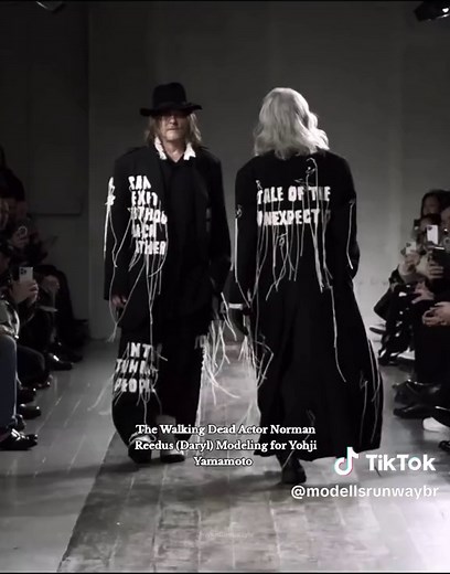 Norman Reedus Modeling for Yohji Yamamoto