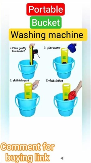 Portable Bucket Washing Machine| #bucket #washingmachine #portable