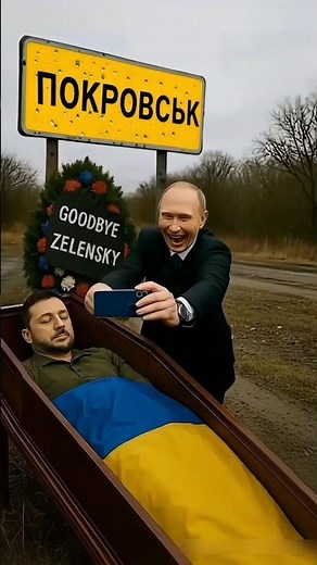 Putin, Macron, and Trump attend Zelensky's farewell ceremony in Pokrovsk 😂 #putin #funny #trump