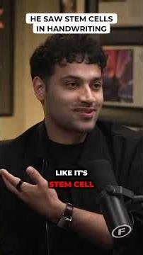 He Saw Stem Cells In Handwriting