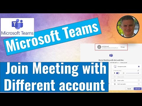 Microsoft Teams: Join Teams meeting with other Account
