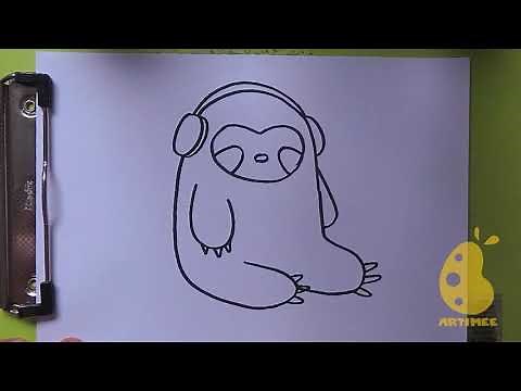 How to Draw sloth ( Step by Step )