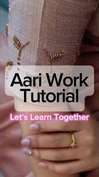 Aari Work Basic Tutorial | Learn Aari | San's Nova | #aariwork #ytshorts #youtubeshorts #trending