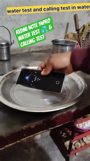 redmi note 14 Pro water test and calling test 100% proof ke sath#viral #reaction #smartphone
