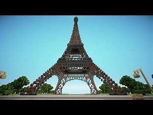 Minecraft : Eiffel tower in Paris
