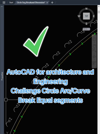 AutoCAD: Cómo dividir un arco de círculo en partes iguales