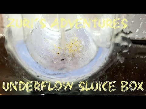 Building an underflow sluice box gold concentrator