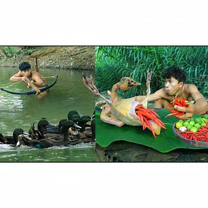 27K views · 1K reactions | shoot duck in the water using a crossbows , Cook delicious duck | Quant-Amber TH | Facebook