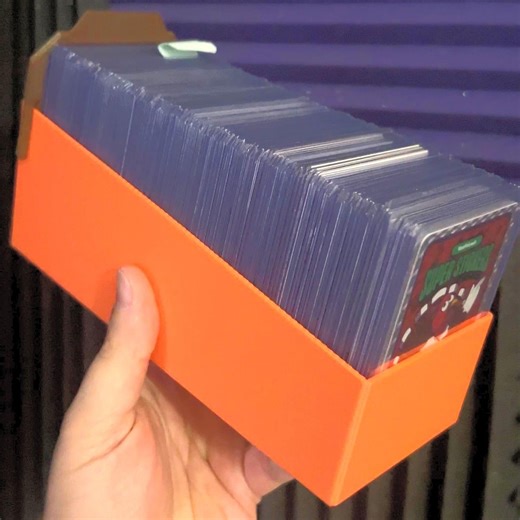 3D Printed Card Single Box for Streamers & Collectors | Holds up to 125 Top Loaded Cards | Flat - Etsy