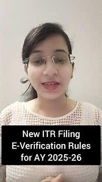 E-Verify your ITR for AY 2025-26|New Time Limit of ITR E-Verification|