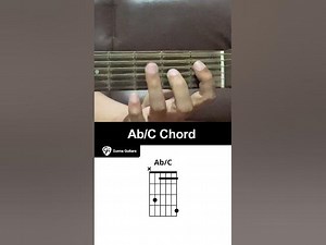 How To Play The Ab/C Chord On Guitar - Guvna Guitars