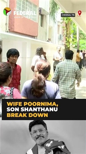 Bhagyaraj's wife, son break down after his death | #shorts
