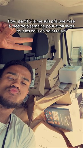 Mise à pied d'un livreur pour livraison en point relais