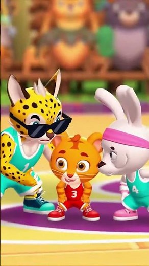 Tiny Tiger's Slam Dunk Miracle! 🏀🐯 Believe in Yourself – Funny Cartoon Basketball