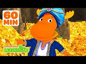 Tyrone's Magical & Gold Treasures & Uniqua Delivers a Genie! | 1 Hour | The Backyardigans