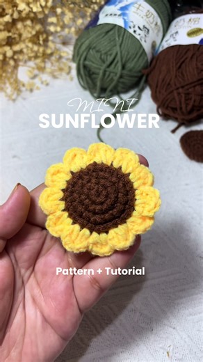 Crochet Sunflower Flower Bouquet Tutorial