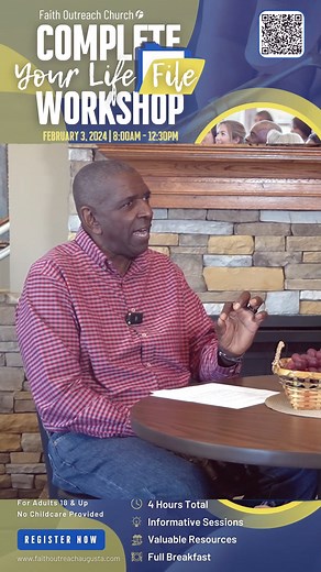 🌟 Faith Outreach Church's Complete Your Life File Workshop! It's FREE to Our Community! Pastor Peoples and Iantha Ussin talks more about this informative event! Watch [FULL] Interview Youtube: https://youtu.be/PO36Ty9bdJM Why Attend? Learn the benefits of planning for YOUR future and the future of those you love. It's not just about finances; it's about securing the life you've always dreamed of for you and your family. You Deserve More💯: Your legacy matters. Whether you're just starting out o