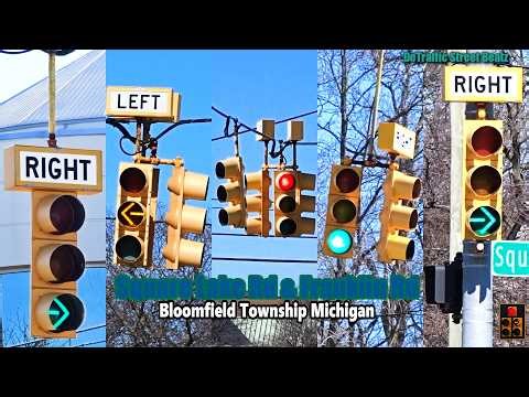 Left & Right Turn Arrow Traffic Lights | Square Lake & Franklin