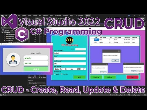 C# Programming - CRUD with Local Database (MDF)