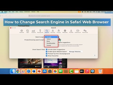 How to Change Default Search Engine of Safari Web Browser to Google on Mac