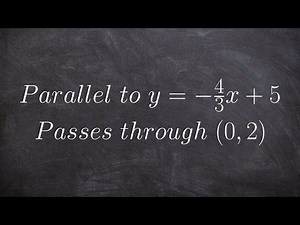 How to write the equation of a line perpendicular to another through a point