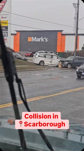Collision in Scarborough today 🚘🇨🇦 . Credit ( 📸: djpapichulo1876) #toronto #torontoontario #northyork #vaughan #scarborough #mississauga #ontario #canada #nmgtoronto #northlytoronto | Northly Toronto