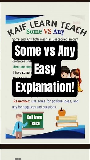 Some vs Any | Easy English Grammar Explanation with Examples