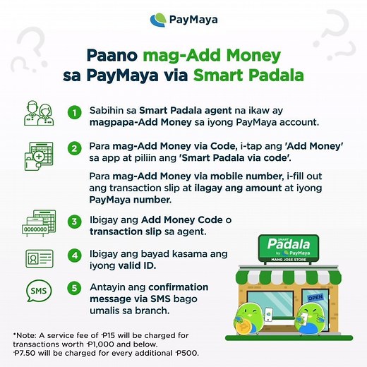 Add money to your PayMaya by going to your nearest Smart Padala branch! Here’s how: | Maya