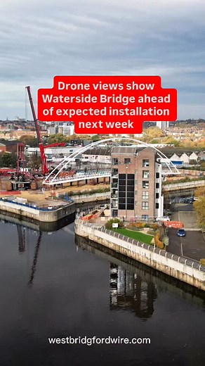 Work on the new Waterside Bridge has reached the stage where the bridge can be moved into place by crane. Balfour Beatty are expecting to lift the new bridge into place on Monday 10 November. This remains subject to change based on weather conditions. In that case, the lift might happen later in the week. A river closure will also be in place for a few days. The easiest way to see the bridge lift will be to wait until it is complete – we will be sharing pictures and videos of the lift once we ha