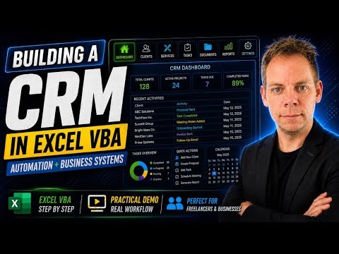 Building a Real CRM in Excel VBA (Live Demo + Q&A)