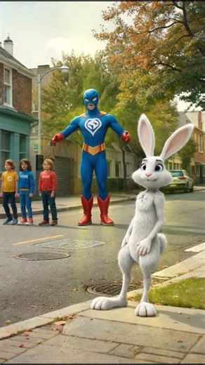 This rabbit has a secret... 🦸‍♂️🐰 #shorts