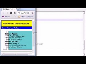 HTML5 Tutorial - 16 - Finishing the Flexible Box Model Layout