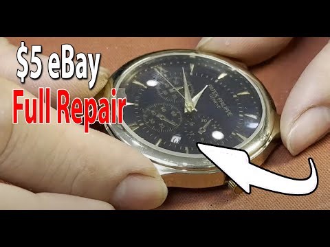 Can I Fix This? Trashed $5 eBay Vintage Watch Full Repair & Service