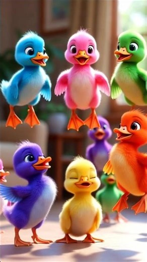 Adorable ducks dance#ColorfulDucklings #DancingDucklings #BabyDucks #CuteAnimals#shorts #youtube