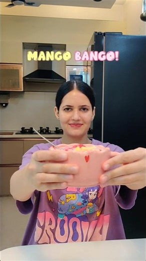 making *Mango Bango*🥭🍧| BA