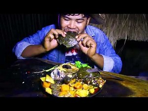Cooking soft shell turtle for food and eating - Chinese cooking delicious turtle for eating