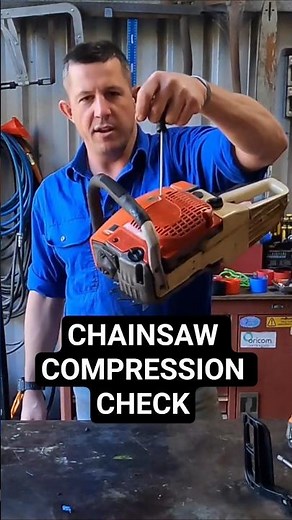 How to check compression on a chainsaw. #shorts Baumr-AG