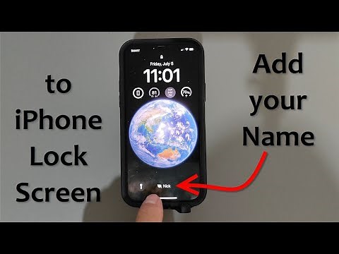 How to ADD your Name on your iPhone Lock Screen! Free & Easy