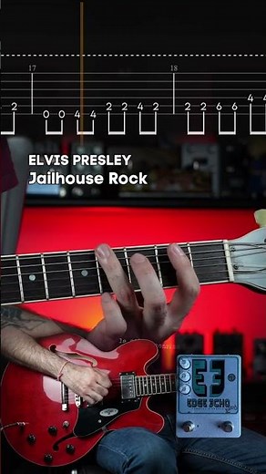 ELVIS PRESLEY - Jailhouse Rock Tutorial & TABS