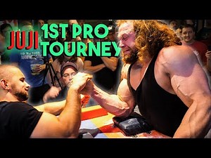 Bodybuilder Tries Pro Arm Wrestling Tournament