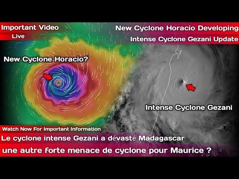 Un autre forte menace de cyclone pour Maurice | Le cyclone intense Gezani a dévasté Madagascar