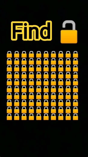 find the lock 🔓...