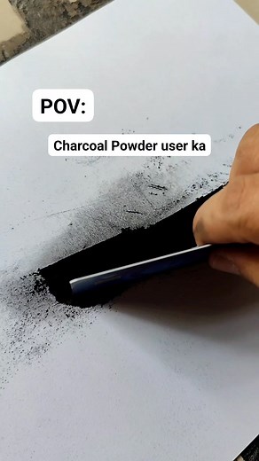 Charcoal powder #charcoalportraitdrawing #charcoalportrait #charcoaldrawing | Nepthali Aia G. Lomongo