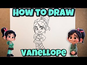 HOW TO DRAW VANELLOPE | Wreck-It Ralph | Easy Step-by-Step Tutorial | FOR KIDS