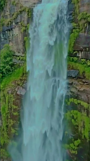 Majestic Green Mountains & Cinematic Waterfall - Beautiful Nature 4K Ultra HD