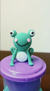 DIY How to make cute frog?#diy #shortsvideo #clay #gift #toys #craft