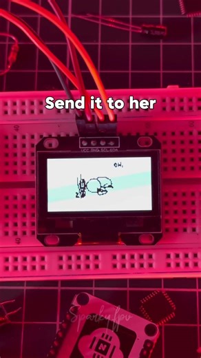Not a display… it’s a mini cinema #esp32 #programming #shorts